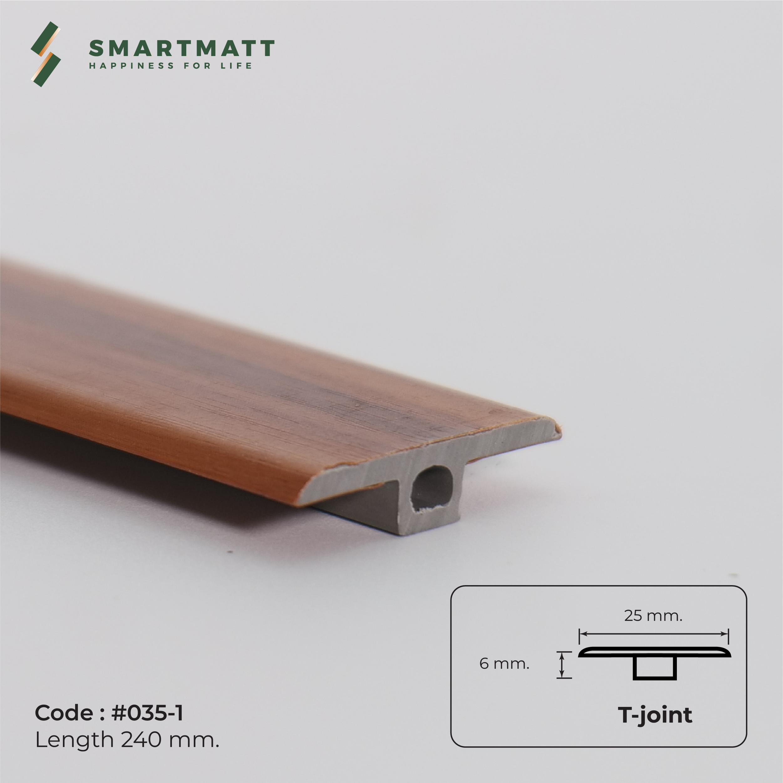 ตัวจบระดับเดียวกัน(T-Joint) สี TM-35-1